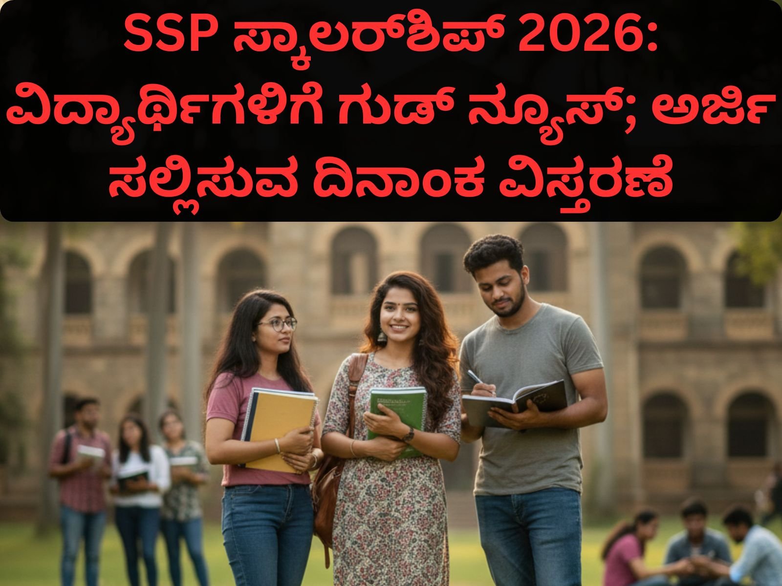 SSP ಸ್ಕಾಲರ್‌ಶಿಪ್ 2026: ವಿದ್ಯಾರ್ಥಿಗಳಿಗೆ ಗುಡ್ ನ್ಯೂಸ್; ಅರ್ಜಿ ಸಲ್ಲಿಸುವ ದಿನಾಂಕ ವಿಸ್ತರಣೆ