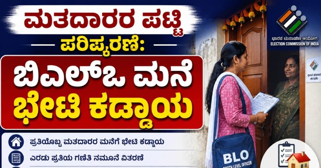 karnataka-voter-list-revision-blo-door-to-door-visit-compulsory-rules